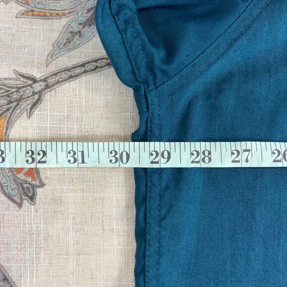 Woolrich Mens Green Polyester Blend Long Sleeve Button Shirt XXL - Picture 5 of 7